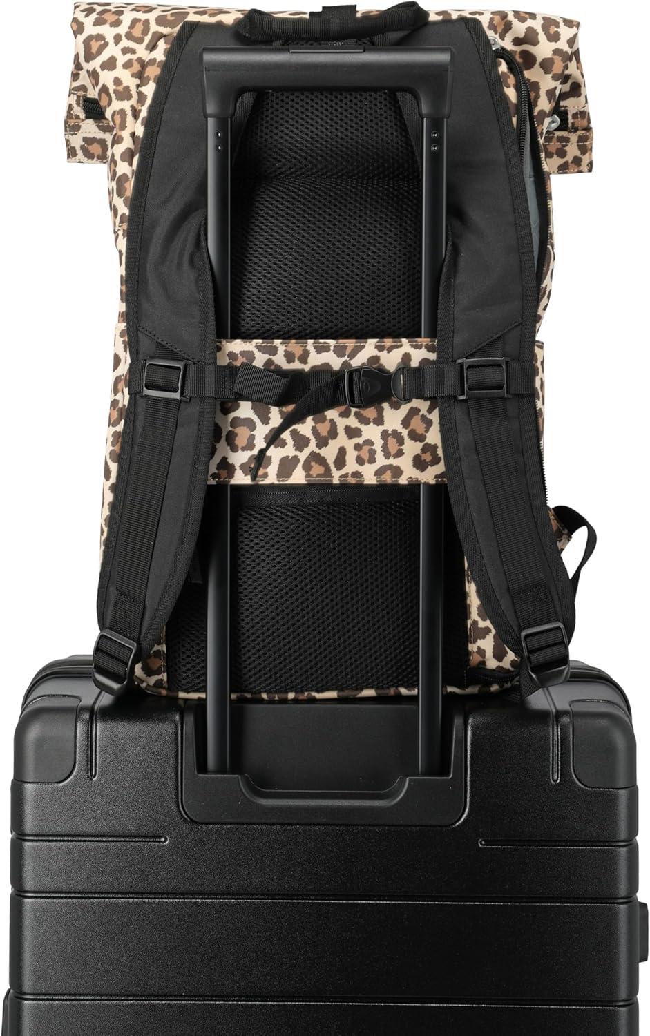 Travelite Handgepäck Rucksack, Laptop Rucksack 15,6 Zoll, BASICS, Reiserucksack Rolltop Funktion, 60