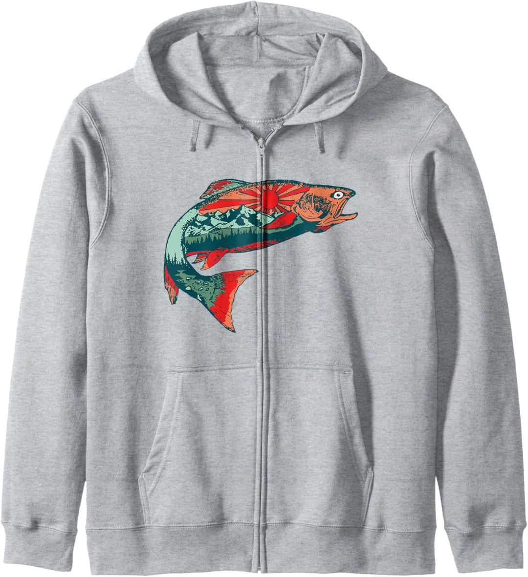 Trout Outdoor Illustration Series - Southwest Sky Kapuzenjacke