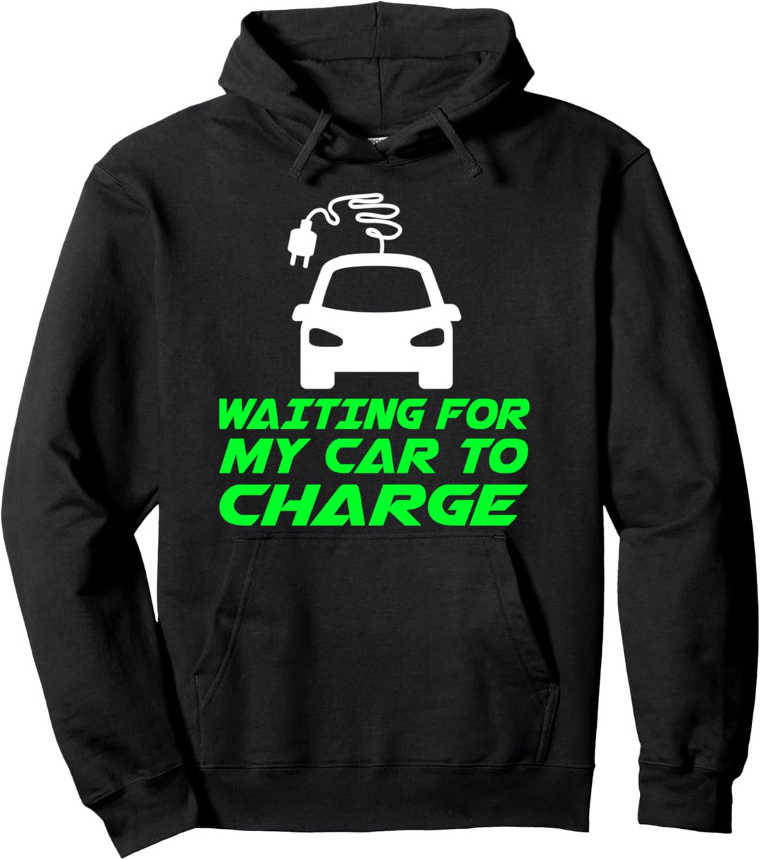Elektroauto Auto Strom E-Auto Fahrzeug Zukunft KFZ Geschenk Pullover Hoodie