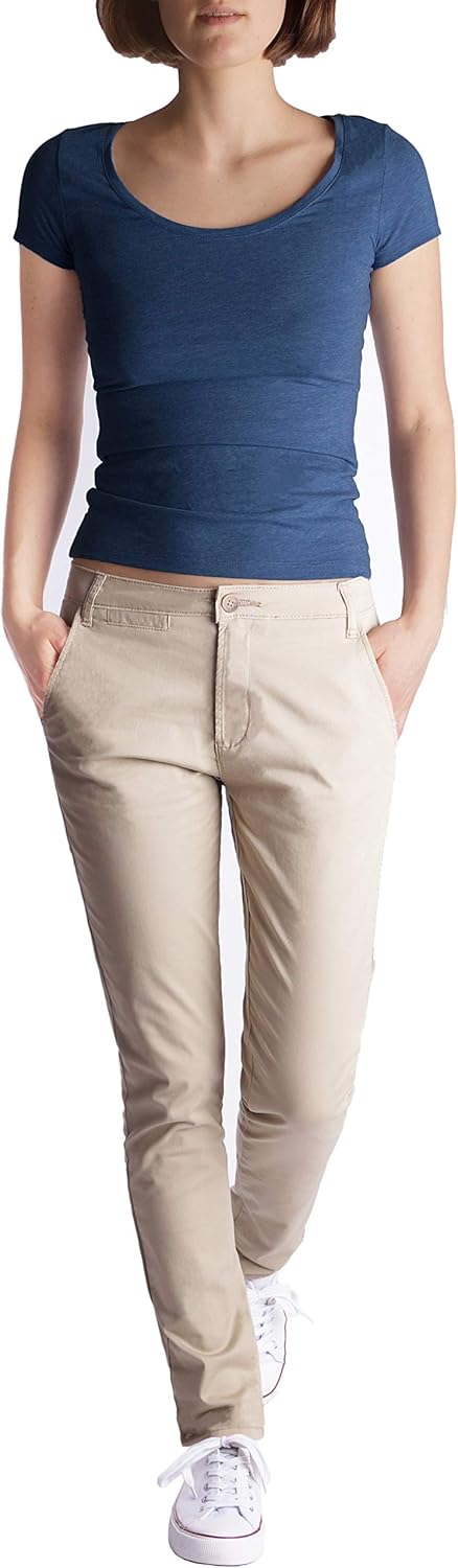 Fraternel Chino Damenhose Stoffhose normal Waist M Beige, M Beige