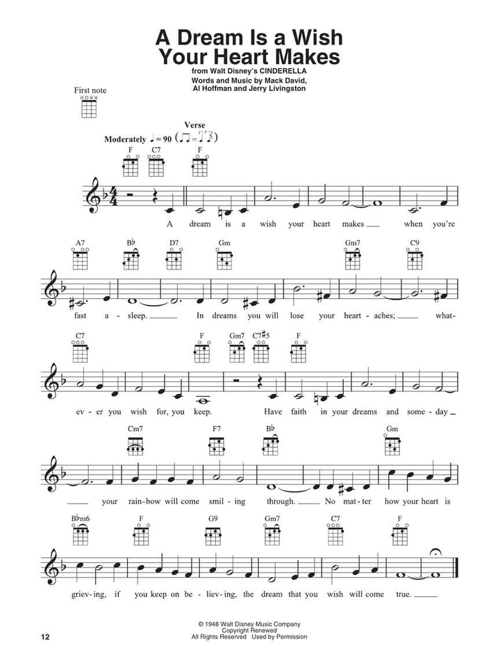 Ukulele Play-Along Volume 7: Disney Favourites: Play-Along, CD für Ukulele (Ukulele Play-Along, 7, B