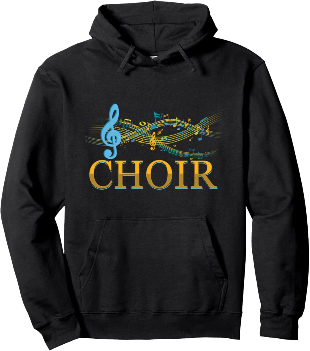 Chor Singen Noten Musik Musiker Sänger Sängerin Geschenk Pullover Hoodie