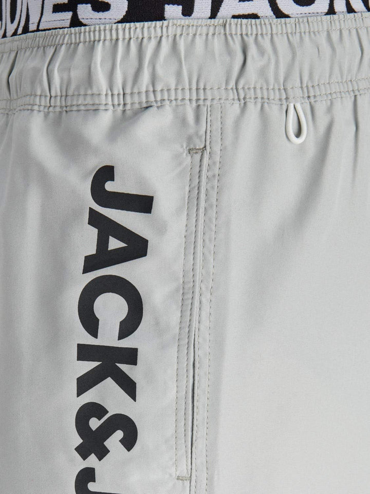 JACK &amp; JONES Herren JJIARUBA JJSWIMSHORTS AKM DB WB SOL 12169635 XS Belgian Block (Logo), XS Belgian