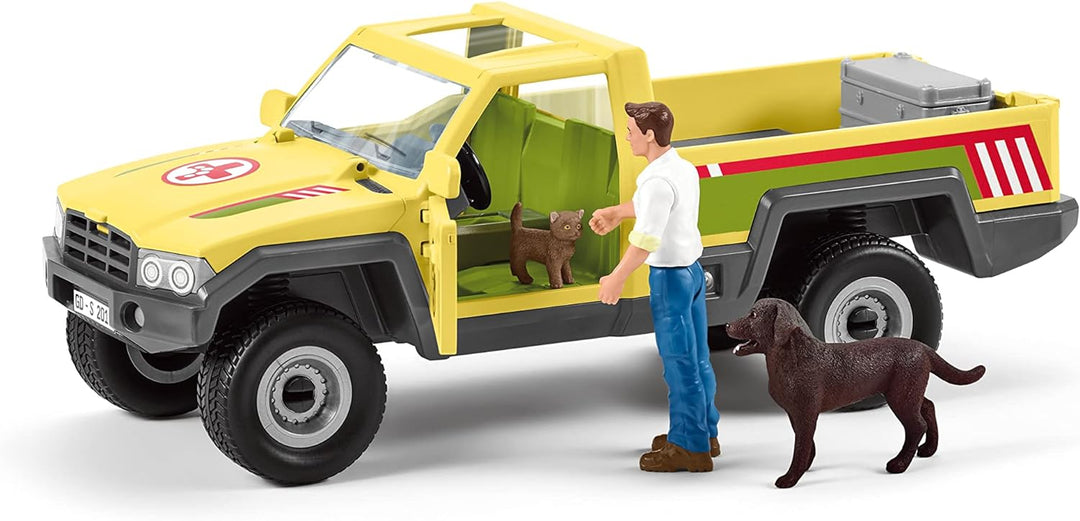 Schleich 42503 Veterinarian visit at the Farm World Standardverpackung