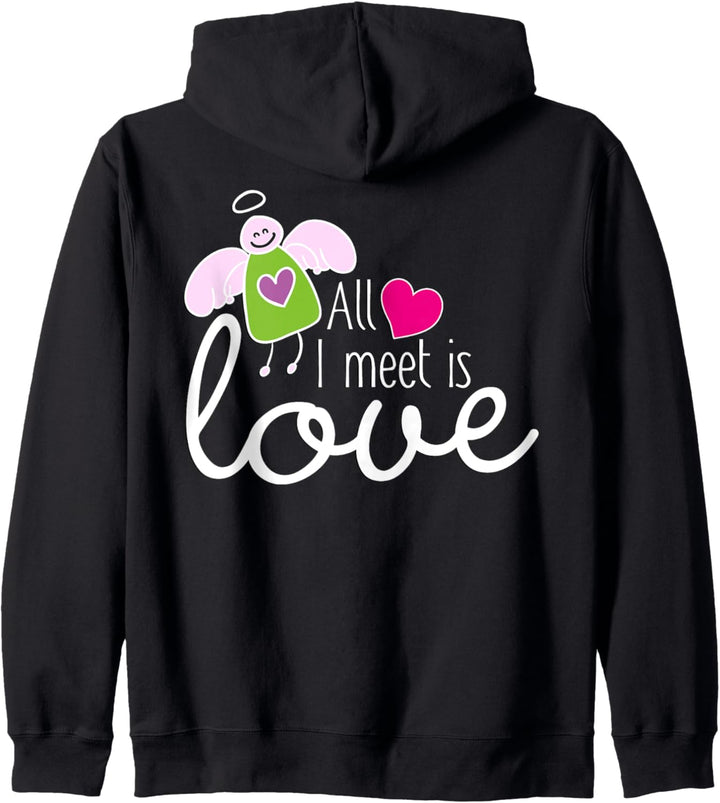 Funny Angel - All I Meet Is Love 2 - Fan Fun Kapuzenjacke