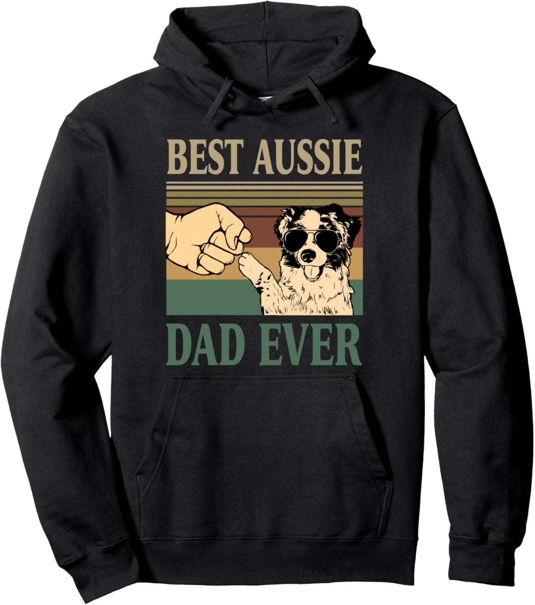 vintage best aussie dad ever dog Pullover Hoodie