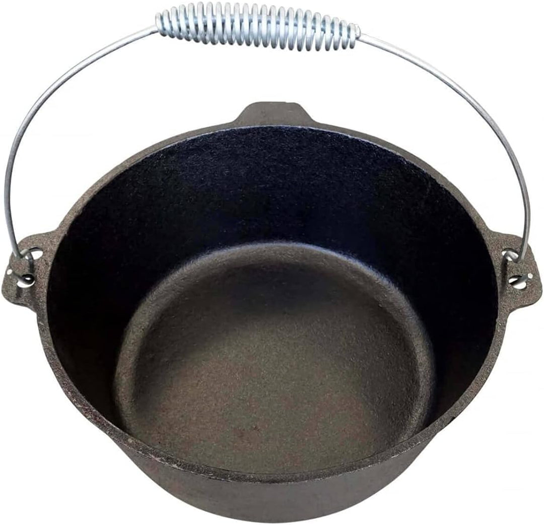 Bluecraft Premium Dutch Oven 4.5 qt mit Füssen Schmor-Topf Gusseisen Feuertopf