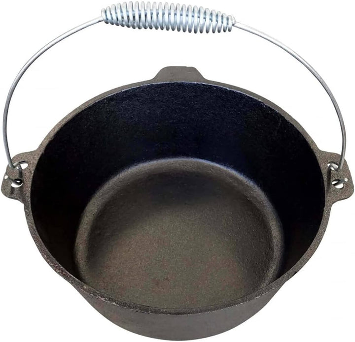 Bluecraft Premium Dutch Oven 4.5 qt mit Füssen Schmor-Topf Gusseisen Feuertopf