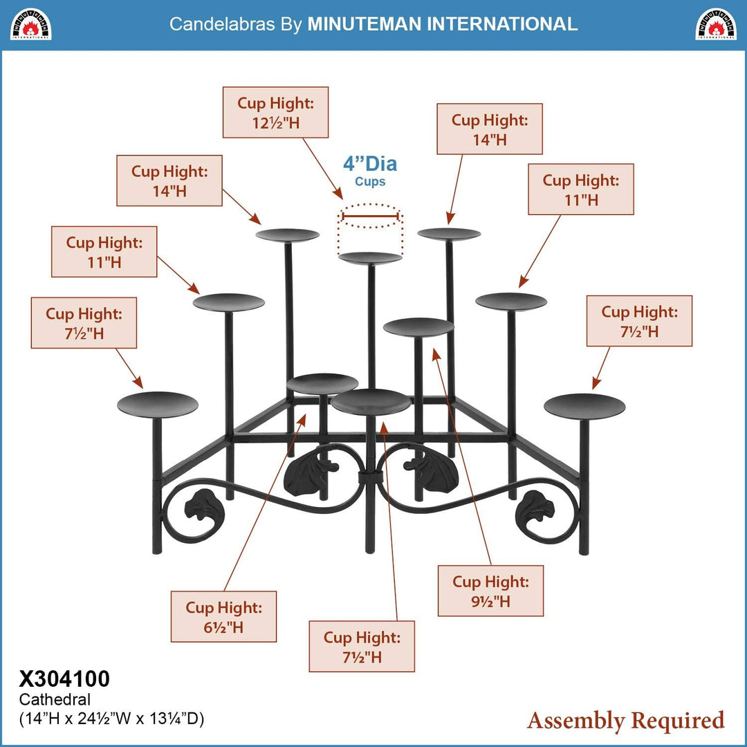Minuteman International x304100 schwarz Kandelaber