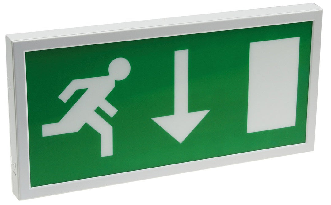 ChiliTec LED Fluchtwegleuchte Sicherheitsbeleuchtung Wandmontage 27mm Flach I Erkennung bis 25m I na