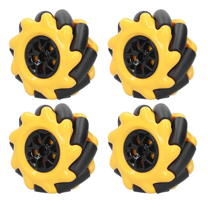 Mecanum Wheel Mecanum Wheel ABS, Gummi Mecanum Wheel Omnidirektional für Smart Robot Car Parts Zubeh