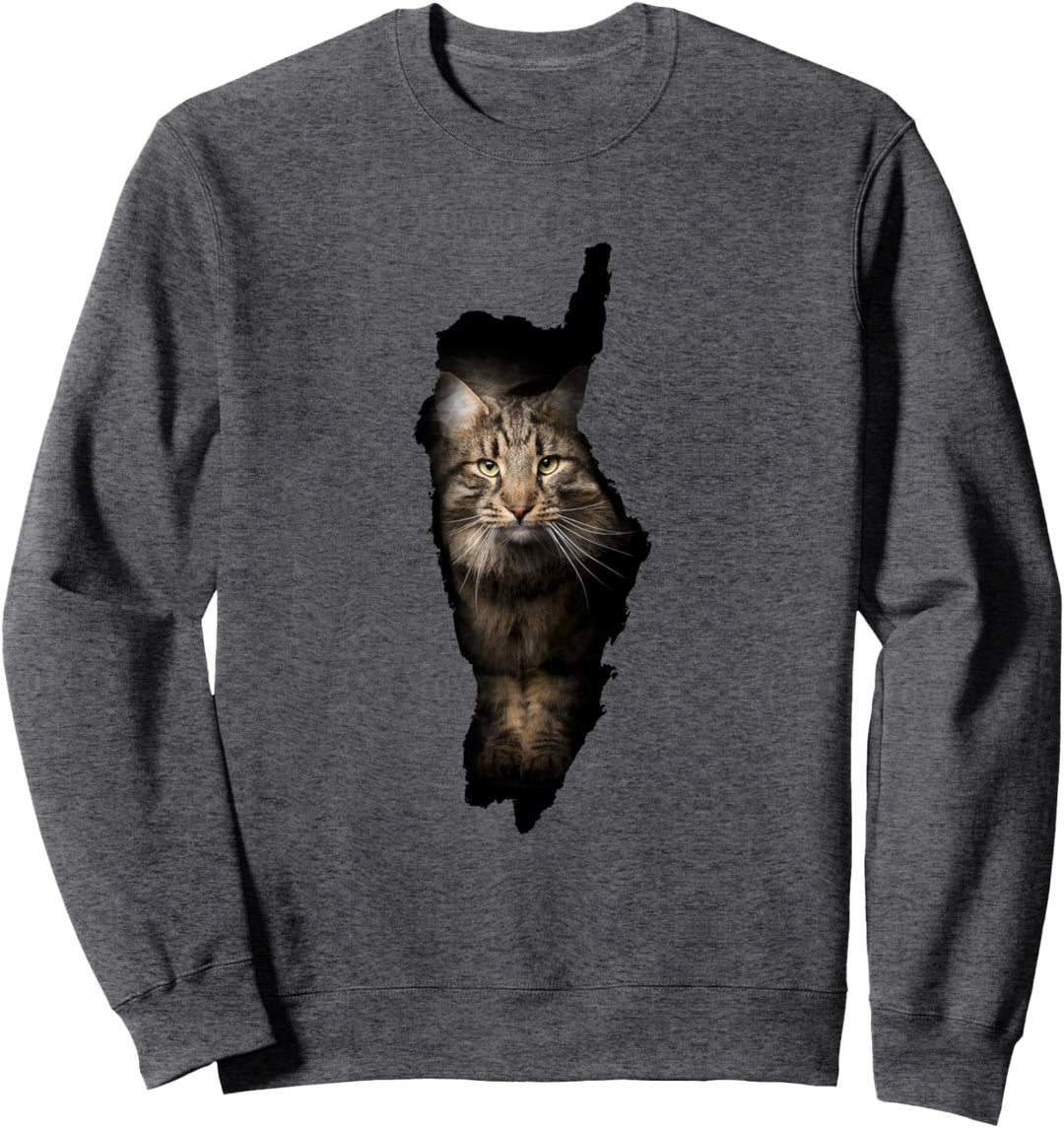 Maine Coon T-Shirt - Katzen Shirt für Katze Mama Katze Papa Sweatshirt