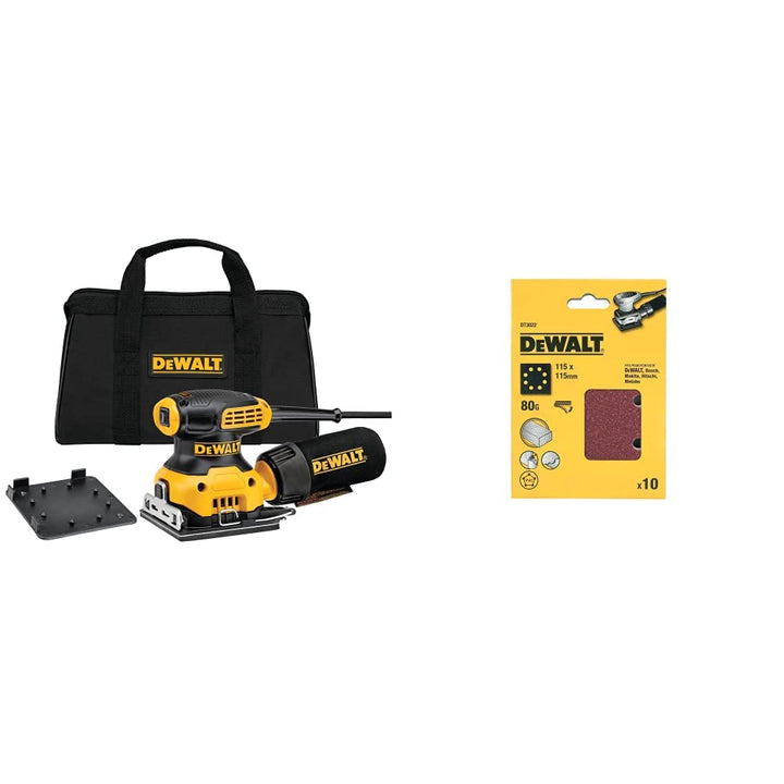 DeWalt Vibratiosnschleifer/Schwingschleifer (230 Watt, Schwingkreis-ø 1.6 mm, Schleifplatte 108 x 11