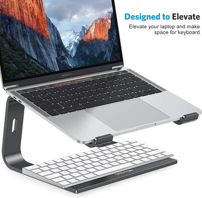 OMOTON Aluminium Laptop Ständer, Notebook Ständer mit Belüftung, Universal PC Riser Ergonomisch Lapt