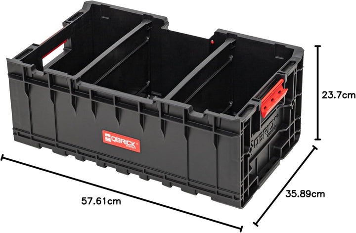Qbrick System Werkzeugkoffer Werkzeugkasten Leer Werkzeugkiste Box Behälter ONE Box 2.0 Plus Schwarz