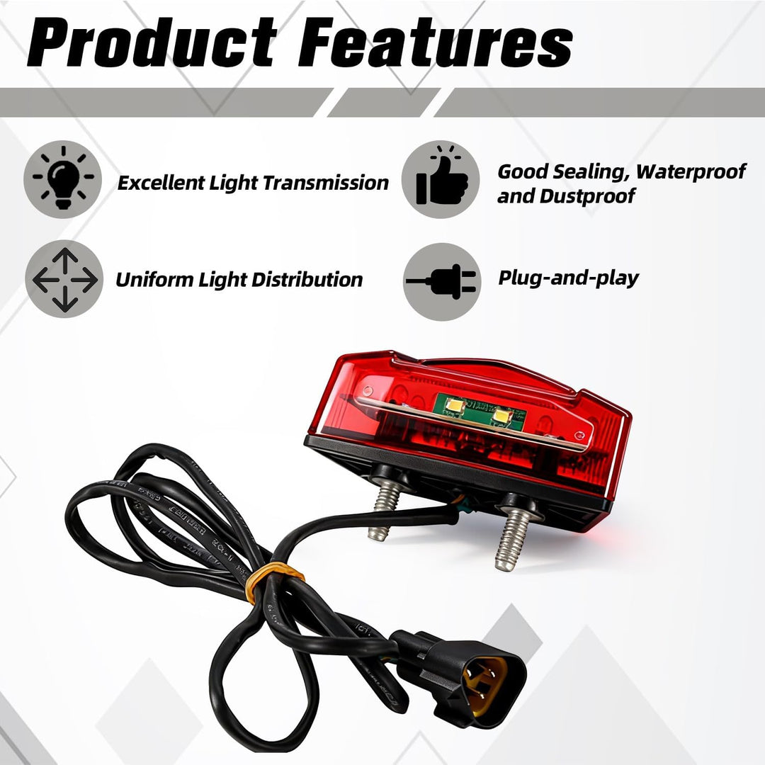 Runfarr Motorrad-Bremsrückleuchten, Rückleuchten, Lampen, DRL-Licht für Talaria Sting Talariasting M