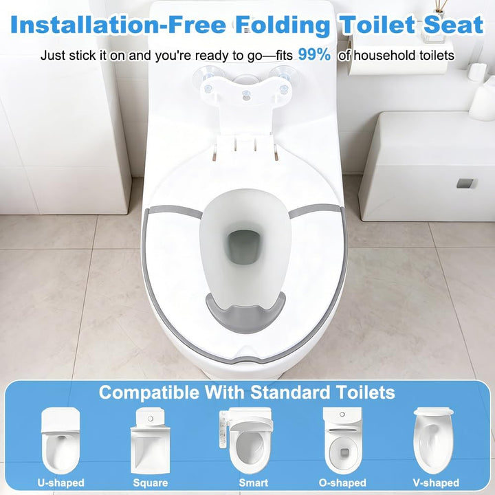 Faltbarer Toilettensitz Kinder, Tragbarer WC Sitz Kinder, Anti-Rutsch Toilettenaufsatz kinder Toilet