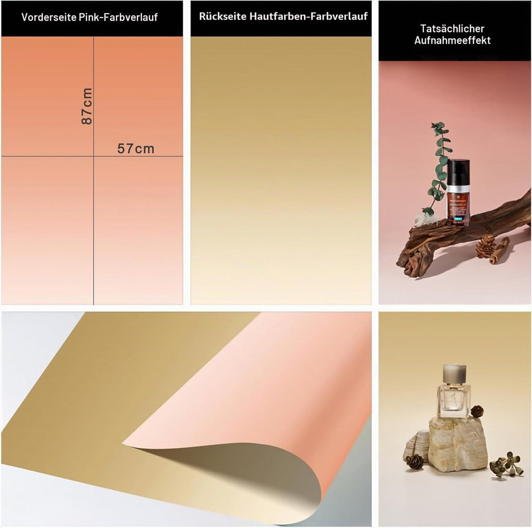 3D-Fotografie-Hintergrund mit Ständer, doppelseitig, 86,4 x 58,4 cm, 7 Stück, 14 Muster, Requisiten