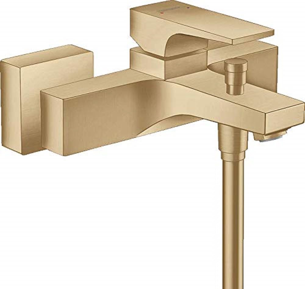 hansgrohe Wannenarmatur Metropol, Aufputz Einhebel-Wannenmischer, Brushed Bronze Brushed Bronze Hebe