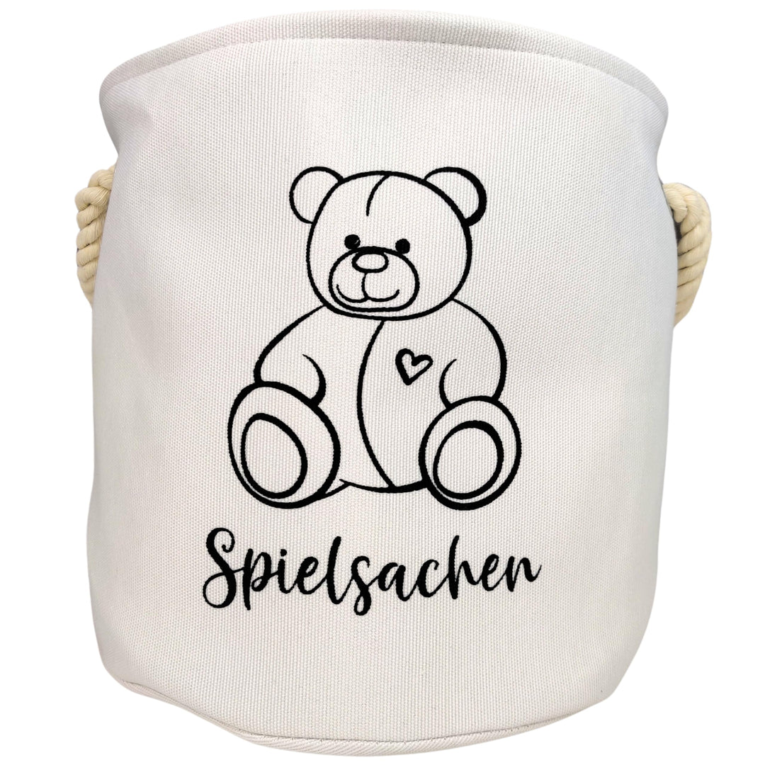 Spielzeugkorb 30cm x 30cm | Designed in Germany | Aufbewahrungskorb Kinder | Spielzeug Aufbewahrung