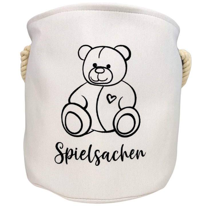 Spielzeugkorb 30cm x 30cm | Designed in Germany | Aufbewahrungskorb Kinder | Spielzeug Aufbewahrung