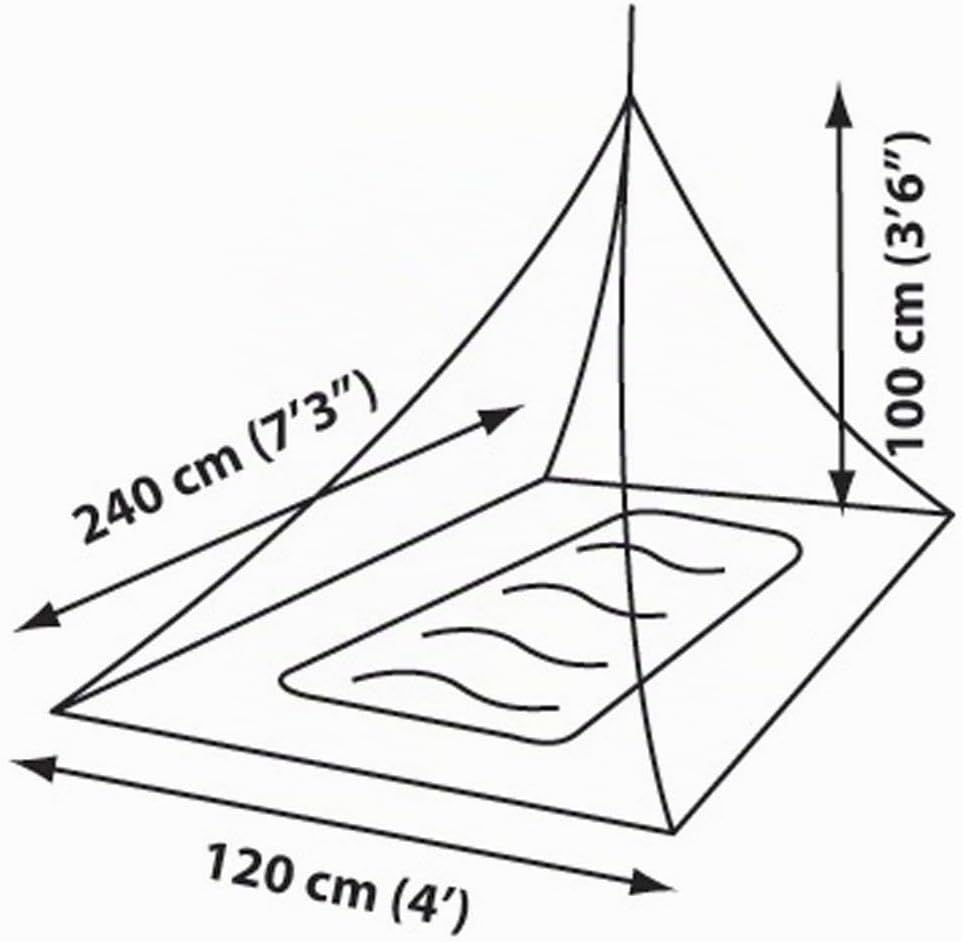 Sea to Summit Moskitonetz Pyramide Single Anthrazit