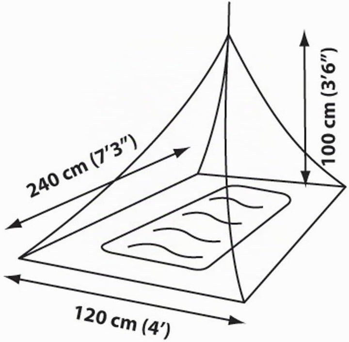 Sea to Summit Moskitonetz Pyramide Single Anthrazit