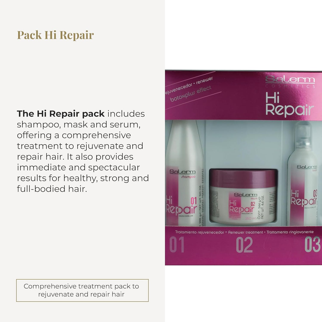 Salerm Cosmetics Hi-Repair - 3er Pack (3 x 200 ml) - Insgesamt 4.00 ml