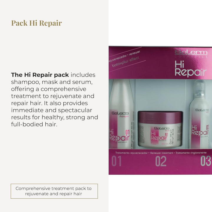 Salerm Cosmetics Hi-Repair - 3er Pack (3 x 200 ml) - Insgesamt 4.00 ml