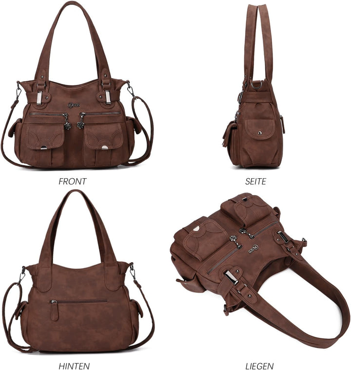 KL928 Tasche Damen Handtasche Umhängetaschen Damenhandtasche Schultertasche Lederhandtasche elegante