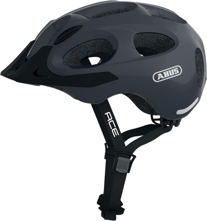 ABUS Stadthelm Youn-I ACE - Fahrradhelm für den Alltag - mit integriertem LED-Rücklicht - für Damen