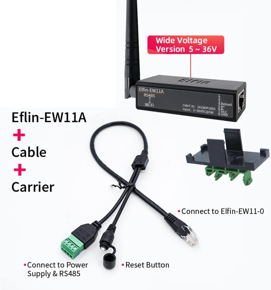 Serial Port RS485 to WiFi Device Server Module Converter -EW11A-0 Modbus-Protokoll-DatenüBertragung