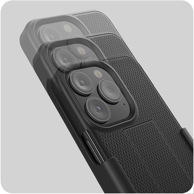 Encased Duraclip für iPhone 13 Pro Max Hülle mit Gürtelclip Holster Schutzhülle dünn handyhülle Case
