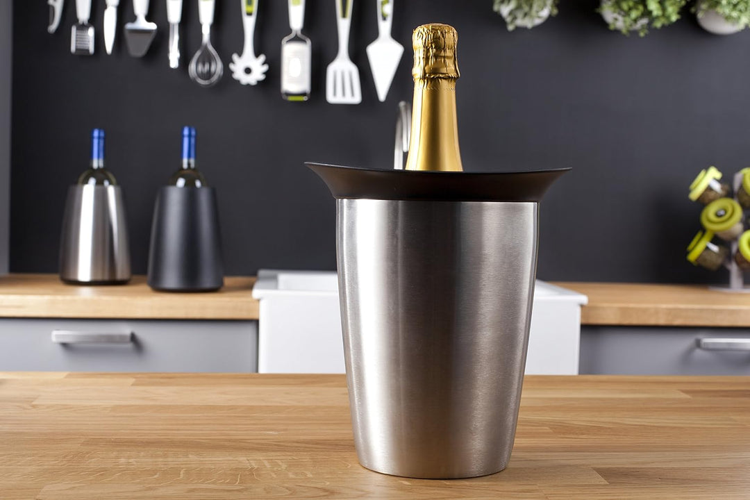 Vacu Vin Champagne Cooler – Active Bottle Chiller – Includes Removable Cooling Sleeve – Keeps Champa