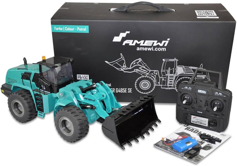 Amewi G485E Petrol 1:14, Teilmetall RTR, Sound, Licht, 10-Kanal inkl. Rundumleuchte 22538