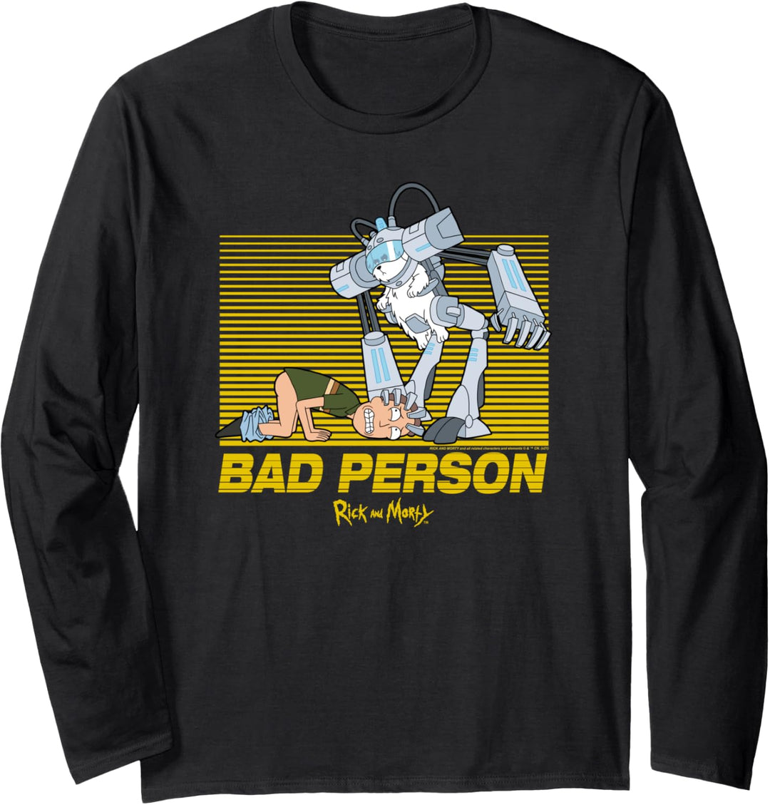 Rick and Morty Bad Person Langarmshirt