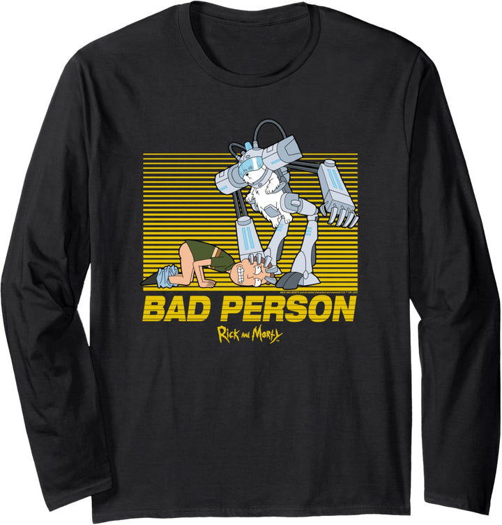 Rick and Morty Bad Person Langarmshirt