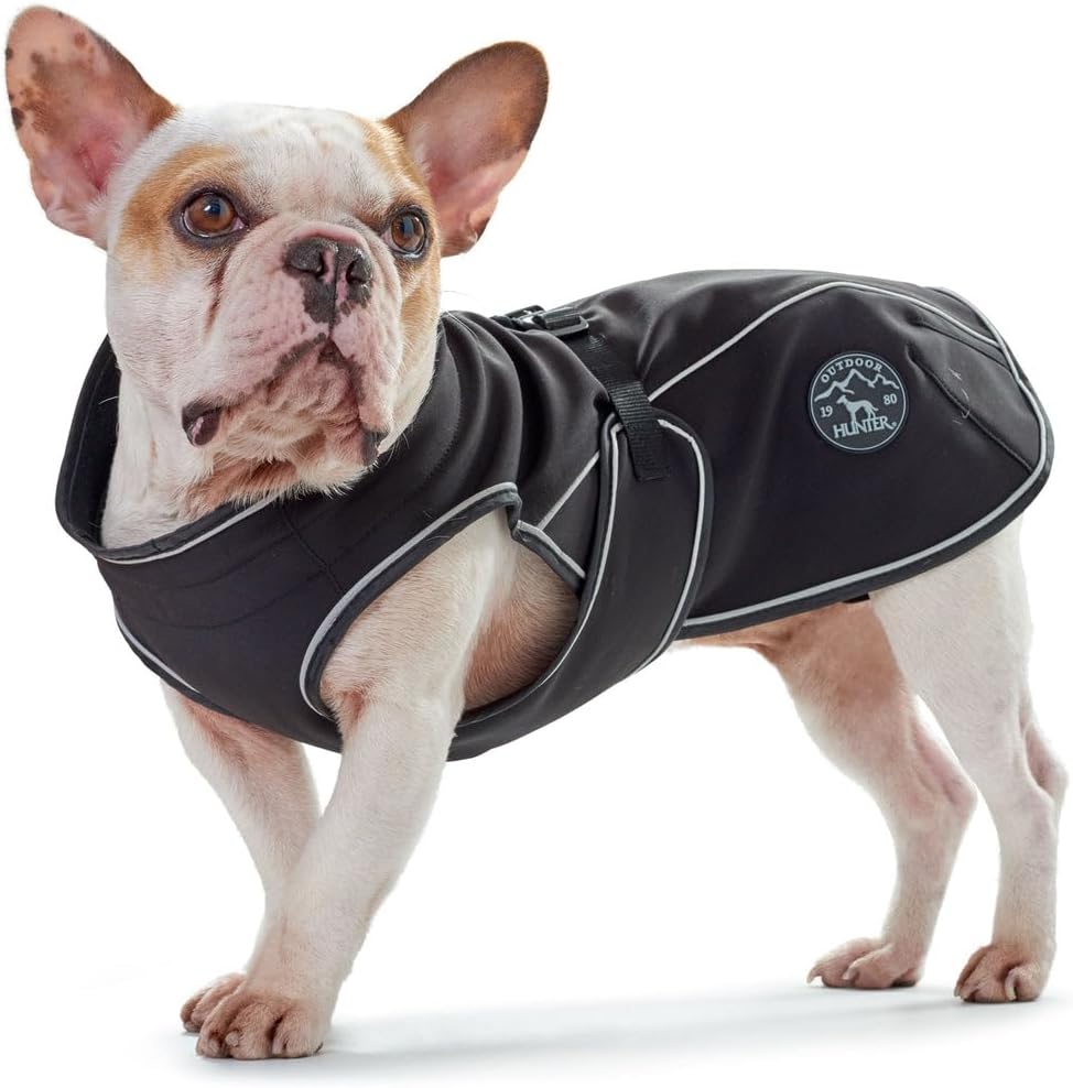 HUNTER UPPSALA SOFTSHELL Hundemantel, Funktionsmantel, 55, schwarz, 55