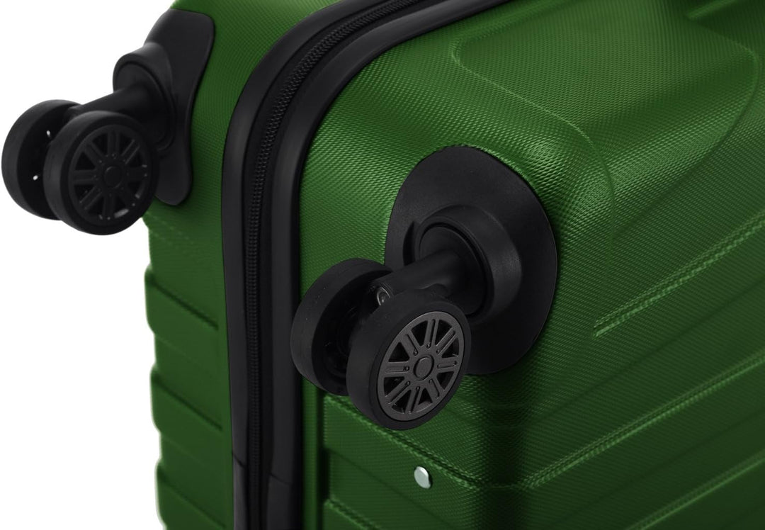 suitline 3er Koffer-Set Trolley-Set Rollkoffer Hartschalen-Koffer Reisekoffer, TSA, (55 cm, 66 cm, 7