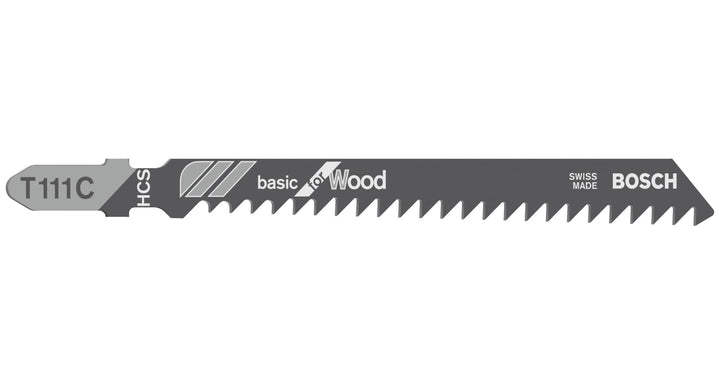 Bosch Professional 100 x Stichsägeblatt T 111 C (für weiches Holz, gerader Schnitt, Zubehör Stichsäg