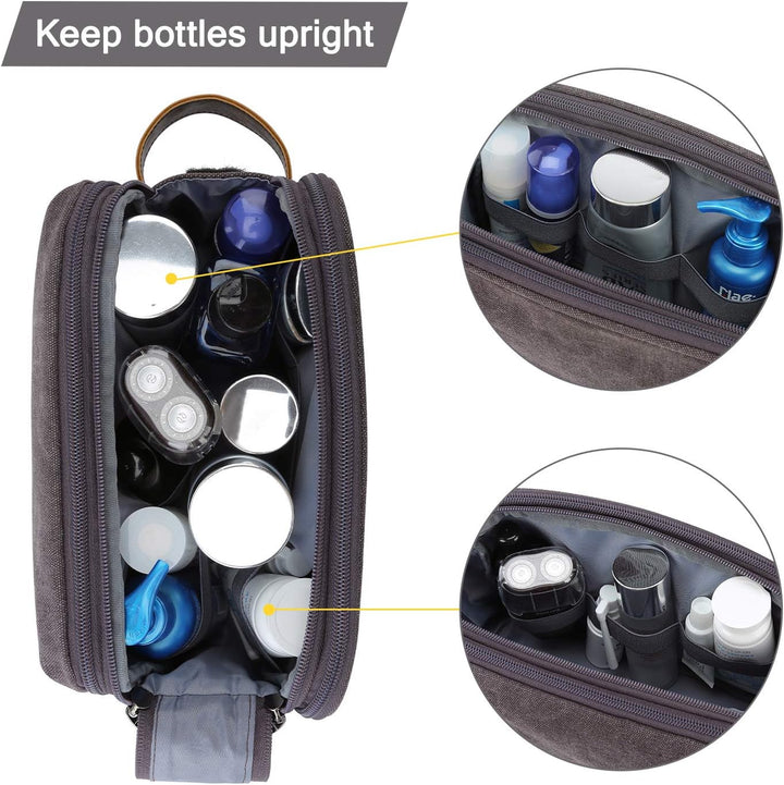 BAGSMART Kulturbeutel für Herren, Reise Kulturtasche Reisezubehör Kosmetiktasche mit Doppelter Reiss