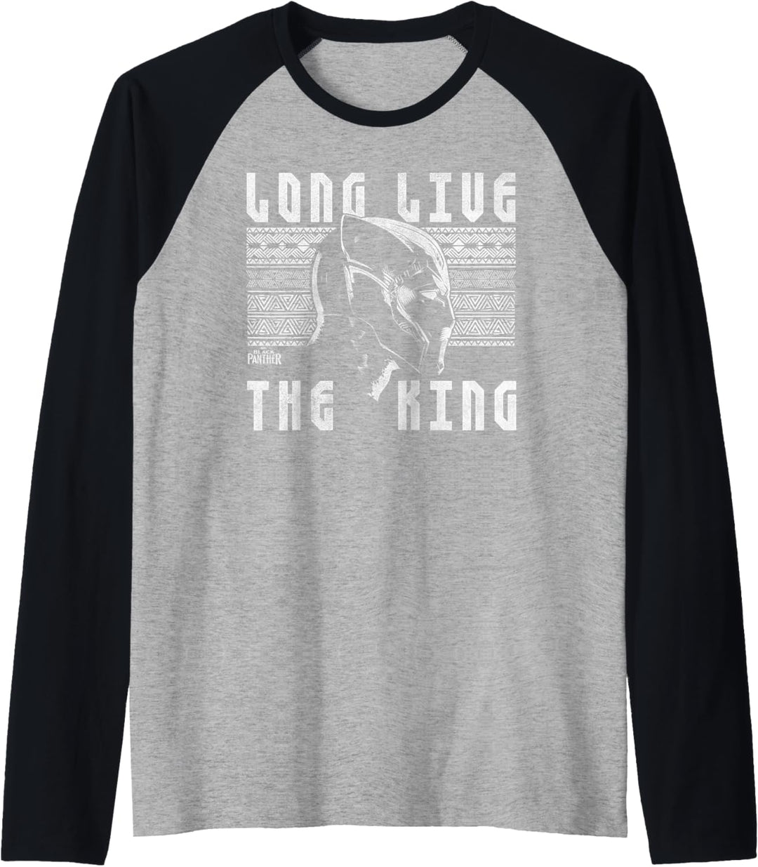 Marvel Black Panther Long Live The King Profile Portrait Raglan