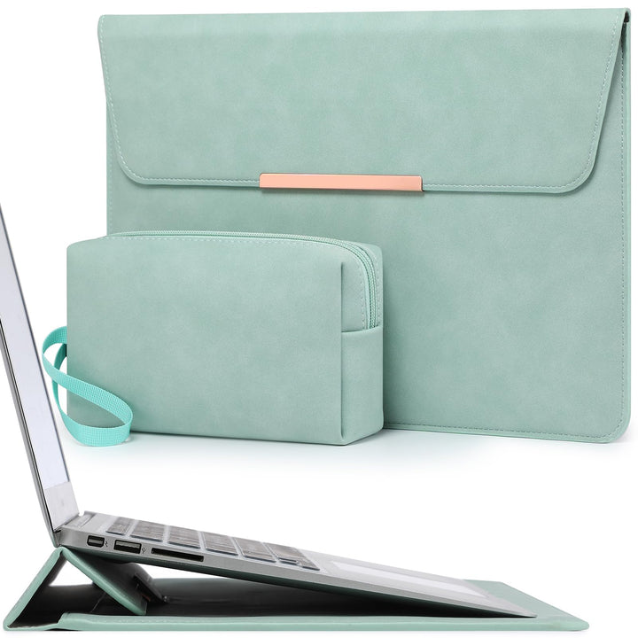 HYZUO 13 Zoll Laptop Hülle Tasche mit Ständer für MacBook Air 13 M5 A3449 M4 M3 M2 M1 2026-2018, Mac