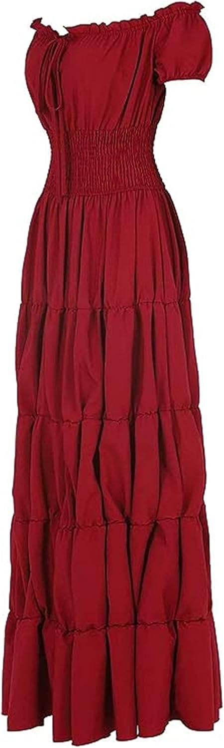 Black Sugar Mittelalterliches Kleid Frauen Renaissance Retro Kostüm Mittelalter Vintage Halloween Go