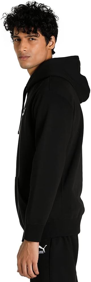 PUMA Herren ESS Small Logo Hoodie FL Sweat M Schwarz, M Schwarz