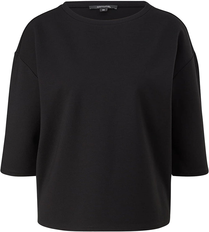 comma Damen Sweatshirt 36 9999 Schwarz, 36 9999 Schwarz