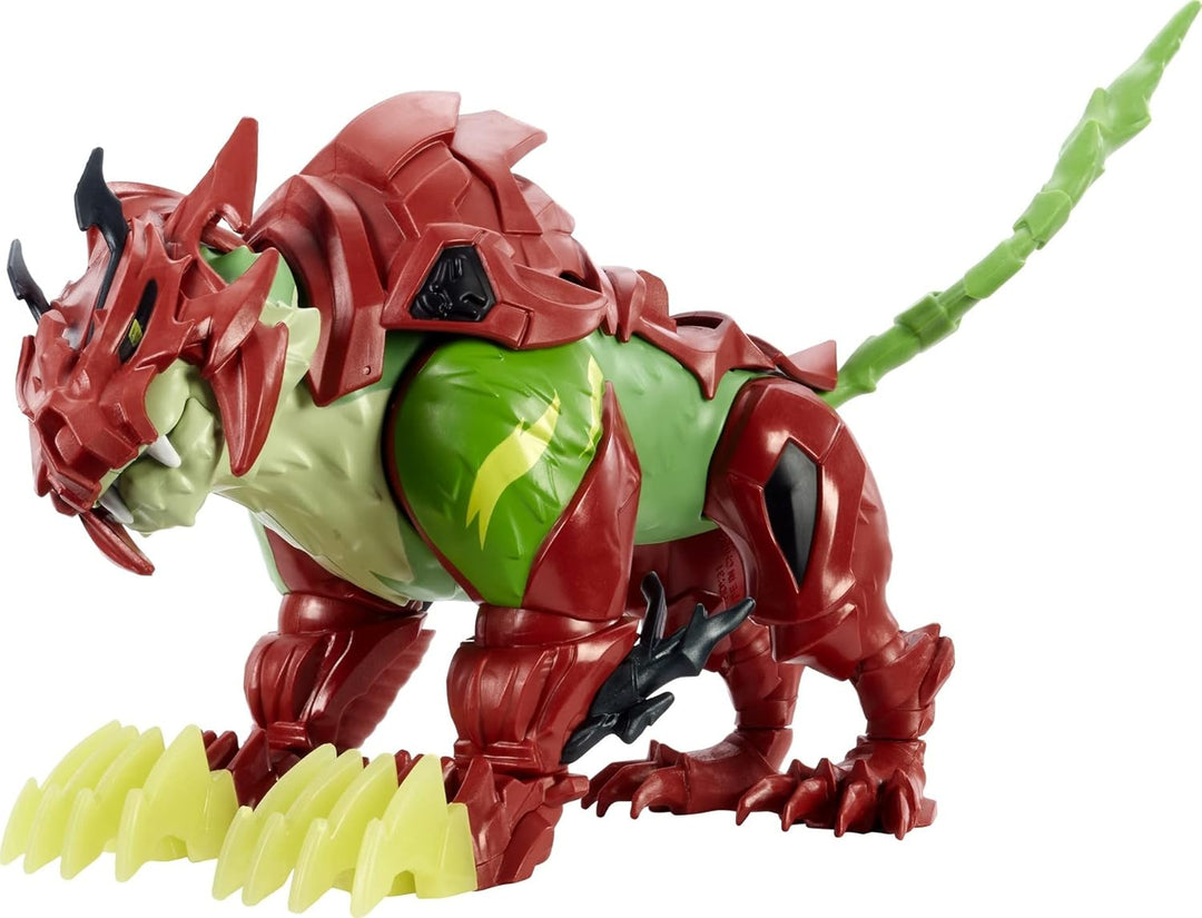 Masters of the Universe HDY31 - He-Man & MOTU Battle Cat Actionfigur (ca. 14cm) mit Power-Attack-Bew