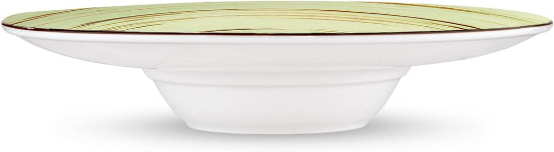 Wilmax | SPIRAL tiefe Teller - 2 Stück | Elegant | Modern | Langlebig | Sicher | Glasiertes Porzella