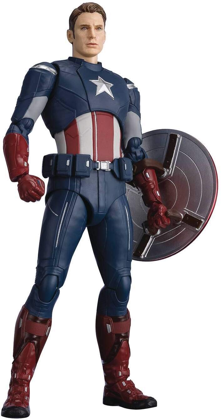 BANDAI Tamashii Nations Avengers: Endgame S.H. Figuarts Actionfigur Captain America Cap VS. Cap Edit