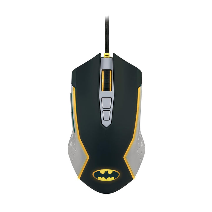 FRTEC - Batman Edition Gaming-Maus, gelbe LED-Beleuchtung, Verstellbarer DPI, mit Kabel, offizielle